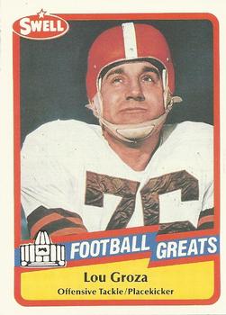 1989 Swell Greats #86 Lou Groza Front