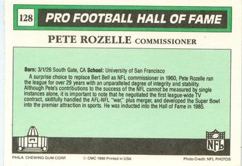 1990 Swell Greats #128 Pete Rozelle Back