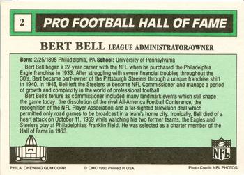 1990 Swell Greats #2 Bert Bell Back