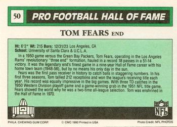 1990 Swell Greats #50 Tom Fears Back