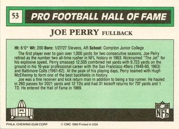 1990 Swell Greats #53 Joe Perry Back