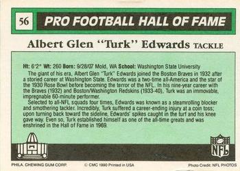 1990 Swell Greats #56 Albert Glen Edwards Back