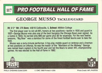 1990 Swell Greats #117 George Musso Back