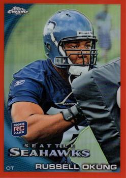 2010 Topps Chrome - Orange Refractors #C53 Russell Okung  Front