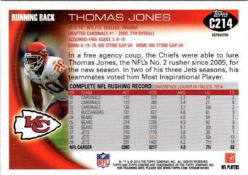 2010 Topps Chrome - Refractors #C214 Thomas Jones  Back