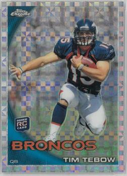 2010 Topps Chrome - Xfractors #C100 Tim Tebow  Front