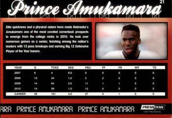 2011 Press Pass - Reflectors #21 Prince Amukamara Back