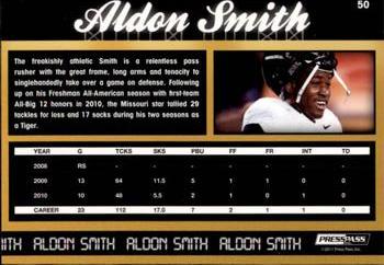 2011 Press Pass - Reflectors #50 Aldon Smith Back