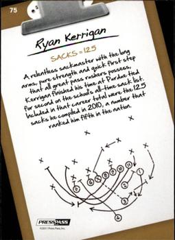 2011 Press Pass - Reflectors #75 Ryan Kerrigan Back