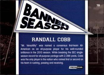 2011 Press Pass - Reflectors #78 Randall Cobb Back