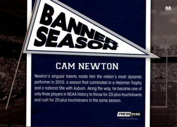 2011 Press Pass - Reflectors #88 Cam Newton Back