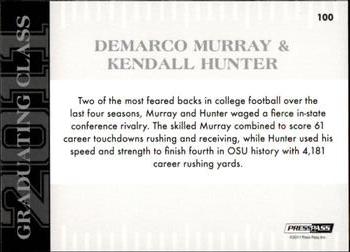 2011 Press Pass - Reflectors #100 DeMarco Murray / Kendall Hunter Back