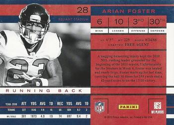2011 Playoff Contenders #28 Arian Foster Back
