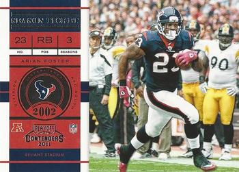 2011 Playoff Contenders #28 Arian Foster Front