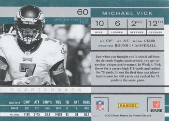 2011 Playoff Contenders #60 Michael Vick Back