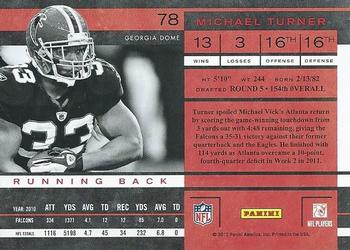2011 Playoff Contenders #78 Michael Turner Back