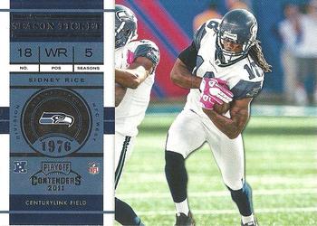 2011 Playoff Contenders #96 Sidney Rice Front