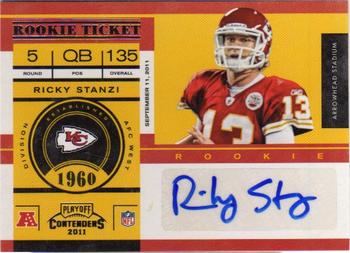 2011 Playoff Contenders #169 Ricky Stanzi Front