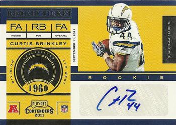 2011 Playoff Contenders #188 Curtis Brinkley Front