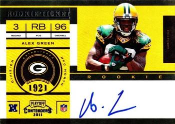 2011 Playoff Contenders #207 Alex Green Front