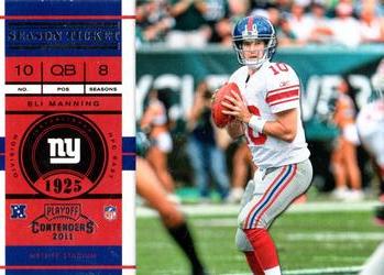 2011 Playoff Contenders #55 Eli Manning Front
