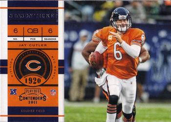 2011 Playoff Contenders #64 Jay Cutler Front