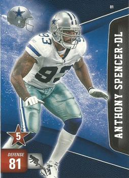 2011 Panini Adrenalyn XL #81 Anthony Spencer  Front