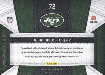 2010 Panini Certified - Fabric of the Game #72 Jerricho Cotchery Back
