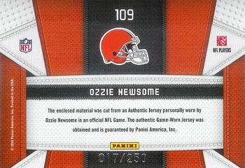 2010 Panini Certified - Fabric of the Game #109 Ozzie Newsome Back