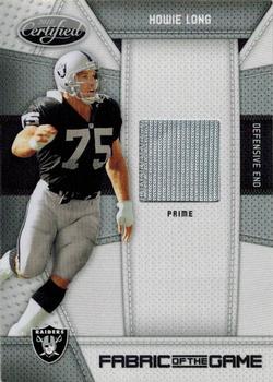 2010 Panini Certified - Fabric of the Game Prime #67 Howie Long Front