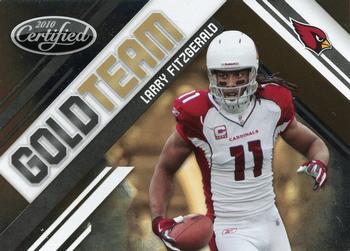 2010 Panini Certified - Gold Team #7 Larry Fitzgerald  Front