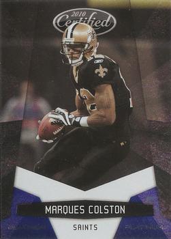 2010 Panini Certified - Platinum Blue #95 Marques Colston  Front