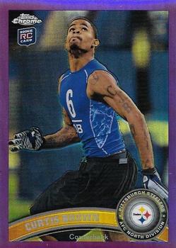2011 Topps Chrome - Purple Refractors #46 Curtis Brown Front