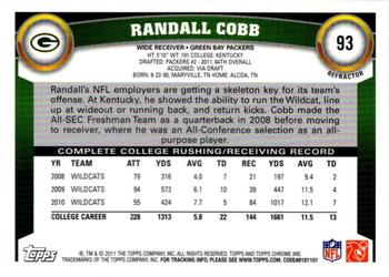 2011 Topps Chrome - Refractors #93 Randall Cobb  Back