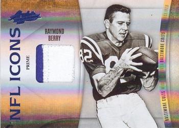 2010 Panini Absolute Memorabilia - NFL Icons Materials Spectrum Prime #22 Raymond Berry Front