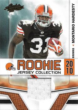 2010 Panini Absolute Memorabilia - Rookie Jersey Collection #27 Montario Hardesty  Front
