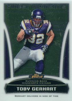 2010 Finest - Finest Moments #FM-4 Toby Gerhart  Front