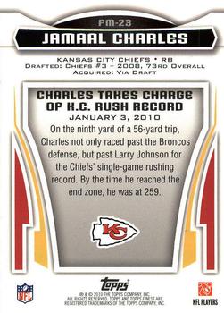 2010 Finest - Finest Moments #FM-23 Jamaal Charles  Back