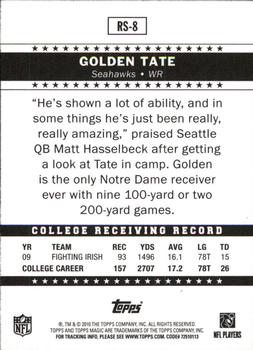 2010 Topps Magic - Rookie Stars #RS-8 Golden Tate  Back