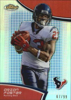 2011 Finest - Blue Refractors #30 Arian Foster Front