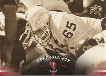 2011 Upper Deck University of Oklahoma #35 Greg Roberts Front