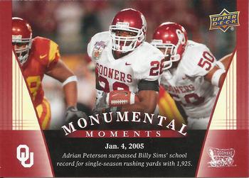 2011 Upper Deck University of Oklahoma #94 Adrian Peterson Front