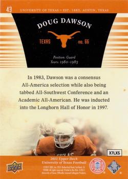 2011 Upper Deck University of Texas #43 Doug Dawson Back