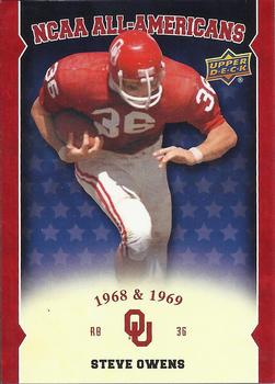 2011 Upper Deck University of Oklahoma - All-Americans #AA-SO Steve Owens Front
