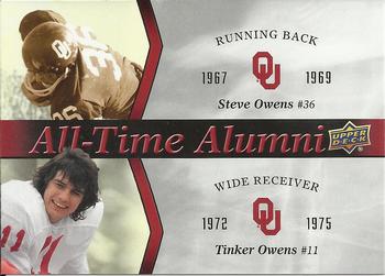 2011 Upper Deck University of Oklahoma - All-Time Alumni Duos #ATAD-OO Steve Owens / Tinker Owens Front