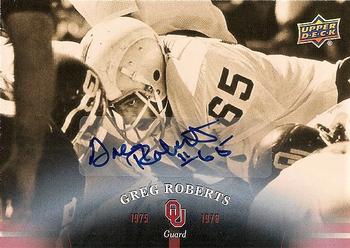 2011 Upper Deck University of Oklahoma - Autographs #35 Greg Roberts Front