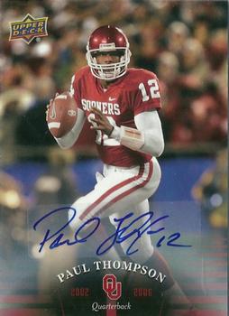 2011 Upper Deck University of Oklahoma - Autographs #70 Paul Thompson Front