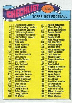 1977 Topps Mexican #67 Checklist 1-132 Front