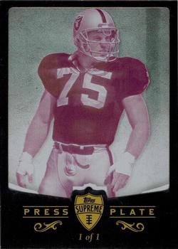 2011 Topps Supreme - Press Plates Magenta #11 Howie Long Front