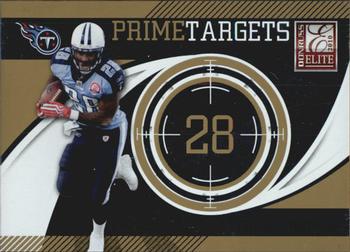 2010 Donruss Elite - Prime Targets Gold #5 Chris Johnson  Front